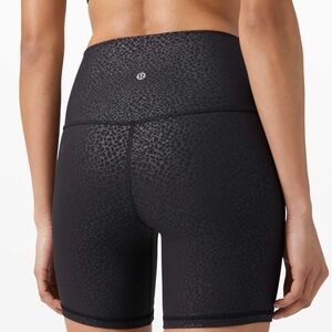 Lululemon align short 6” - formulate emboss black